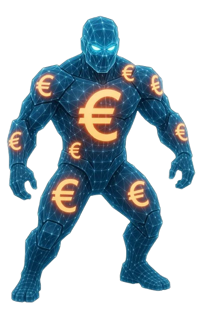 Das Euro-Monster steht für Datenchaos, das jeden Tag Geld kostet