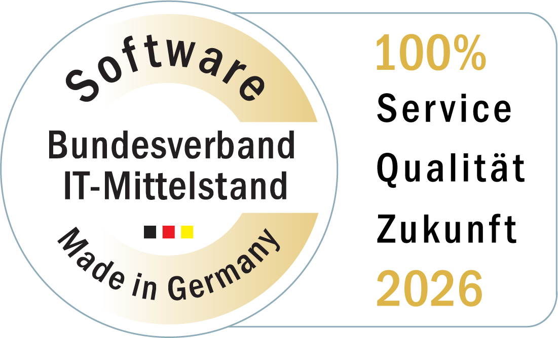 Gütesiegel Software Made in Germany 2026 des Bundesverbands IT-Mittelstand